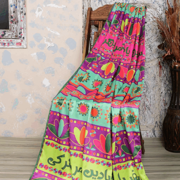 Multicolor Printed Silky Dupatta